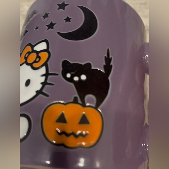 Halloween HELLO KITTY BIG CAT Bat MOON Pumpkin Large Coffee Tea Mug Sanrio 20 oz - Picture 5 of 8